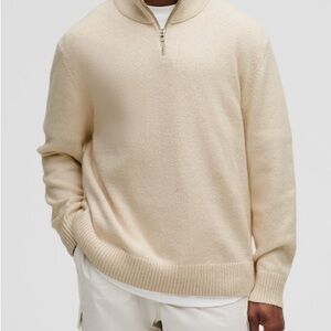 Men’s Lululemon Relaxed-Fit Half-Zip Knit Sweater, XL